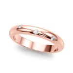 14kt White Gold Wedding Band - 1/8 ct tw SI1-SI2, G-H Diamonds