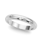 14kt White Gold Wedding Band - 1/8 ct tw SI1-SI2, G-H Diamonds