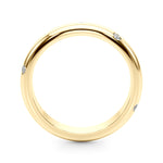 14kt White Gold Wedding Band - 1/8 ct tw SI1-SI2, G-H Diamonds