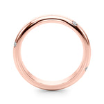 14kt White Gold Wedding Band - 1/8 ct tw SI1-SI2, G-H Diamonds