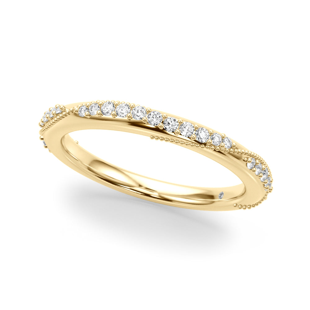 14kt Yellow Gold Wedding Band - 1/5 ct tw SI1-SI2 G-H Diamonds