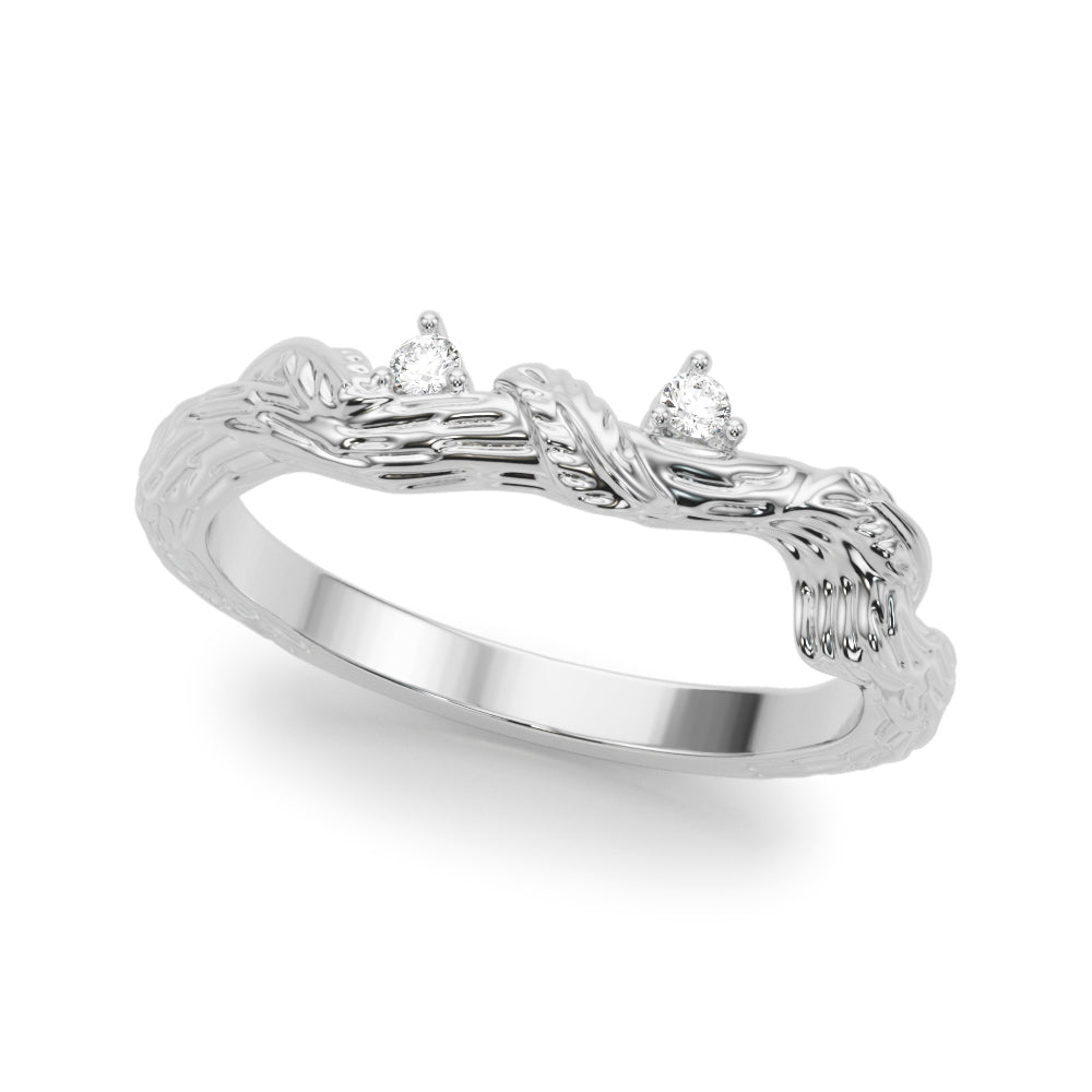 14kt Yellow Gold Wedding Band - 1/20 ct tw SI1-SI2 G-H Diamonds