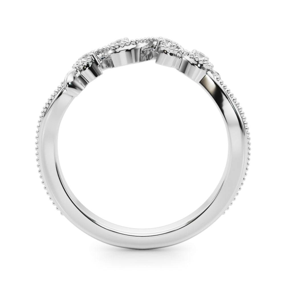 Elegant 14kt Yellow Gold Wedding Band - 1/15 ct TW SI1-SI2 G-H Diamonds