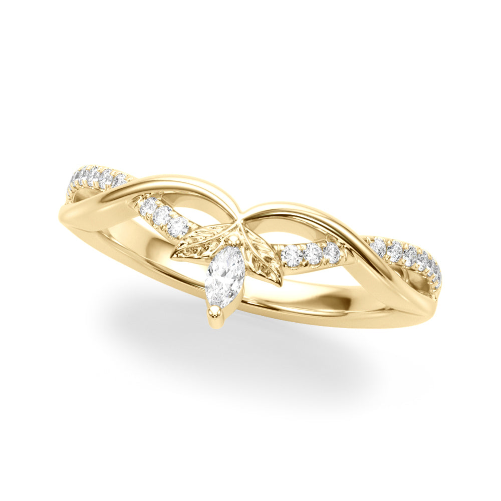 14kt Yellow Gold Wedding Band - 1/6 ct TW SI1-SI2 G-H Diamonds