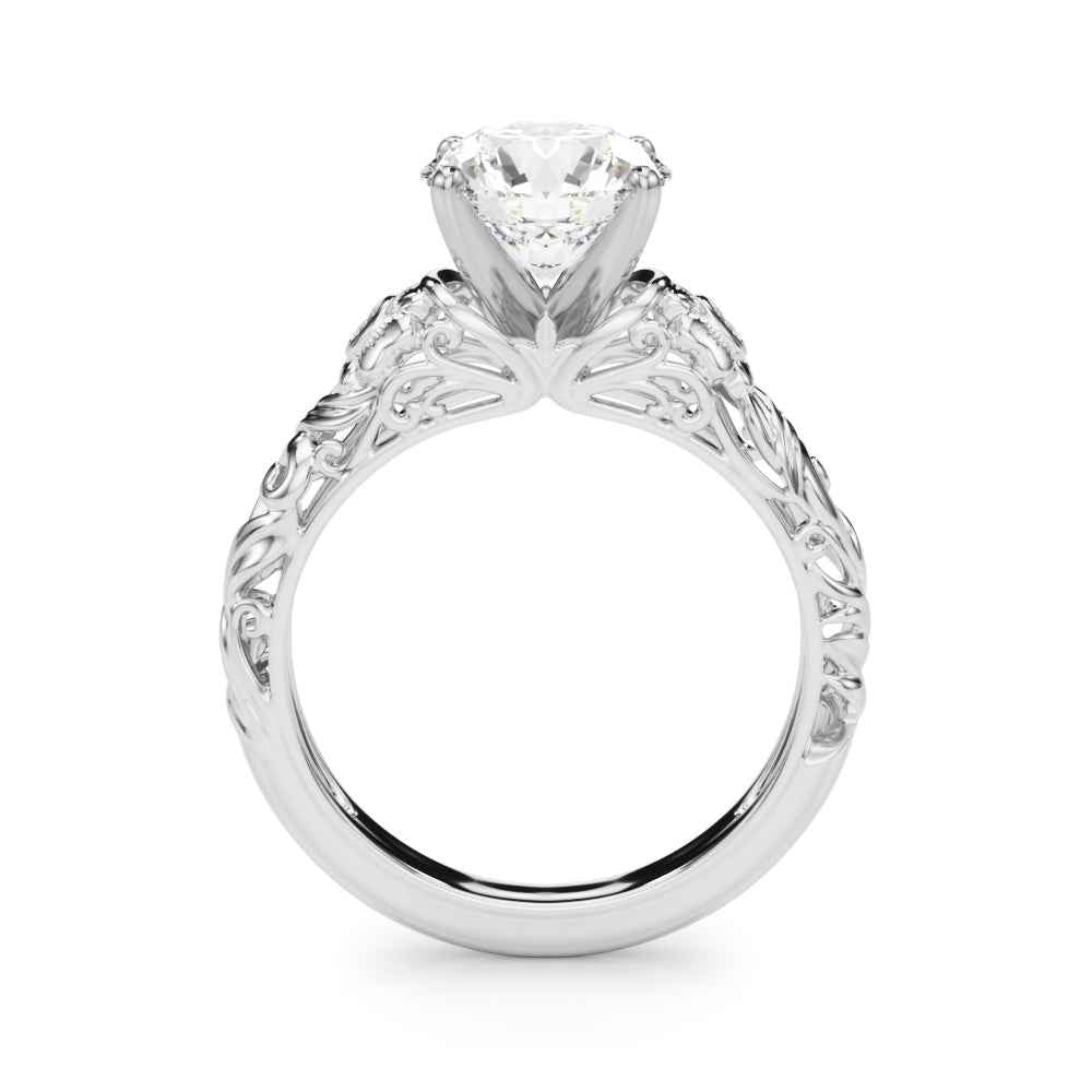 14kt Yellow Gold Semi-Mount Diamond Engagement Ring Setting - STYLE 