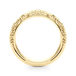 Elegant 14kt Yellow Gold Wedding Band with 1/20 ct tw SI1-SI2 G-H Diamonds