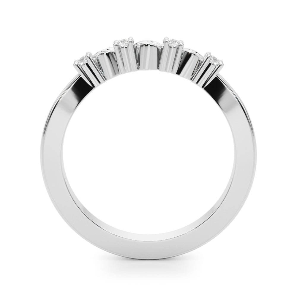 14kt Yellow Gold Wedding Band with 1/15 ct TW SI1-SI2 G-H Diamonds