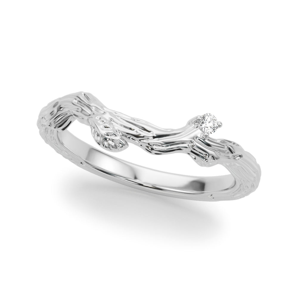 14kt Yellow Gold Wedding Band with 1/20 ct TW SI1-SI2 G-H Diamonds