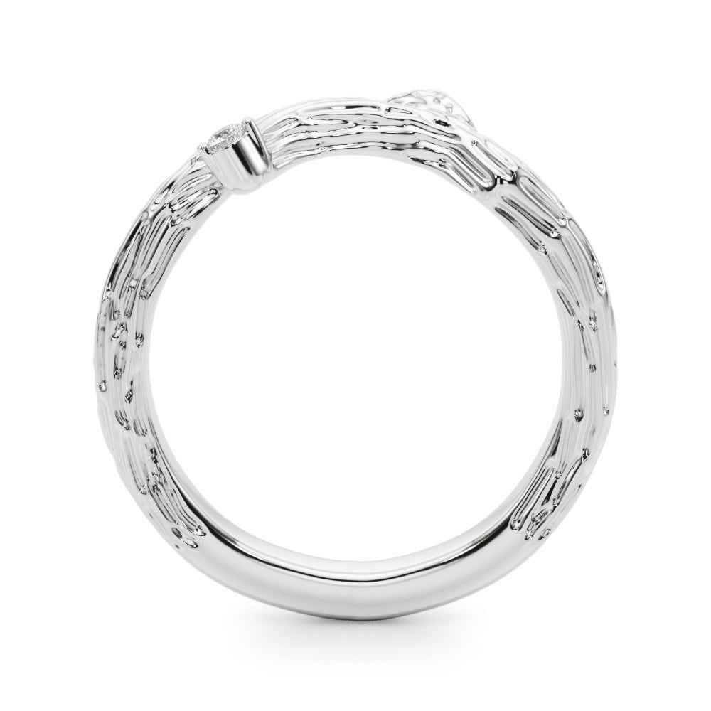 14kt Yellow Gold Wedding Band with 1/20 ct TW SI1-SI2 G-H Diamonds