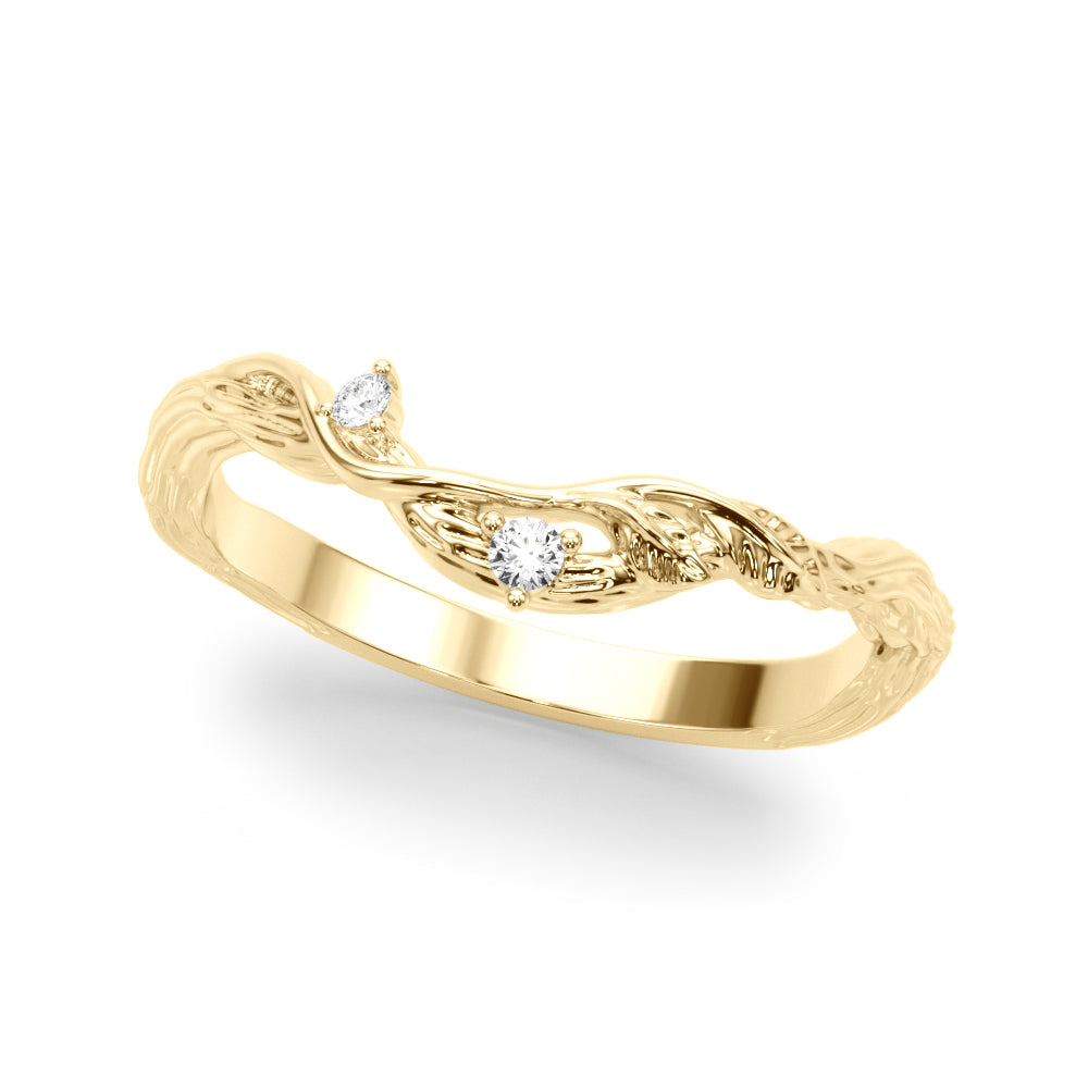14kt Yellow Gold 1/20 ct TW Wedding Band - SI1-SI2, G-H