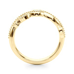 Elegant 14kt White Gold Wedding Band with 1/15 ct TW Diamond Accents