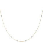 14kt White Gold Rope Chain Necklace - 1.4mm Width, 19" Length, 1.9 Dwt, 1 CTW VS1-VS2 F-G Diamonds
