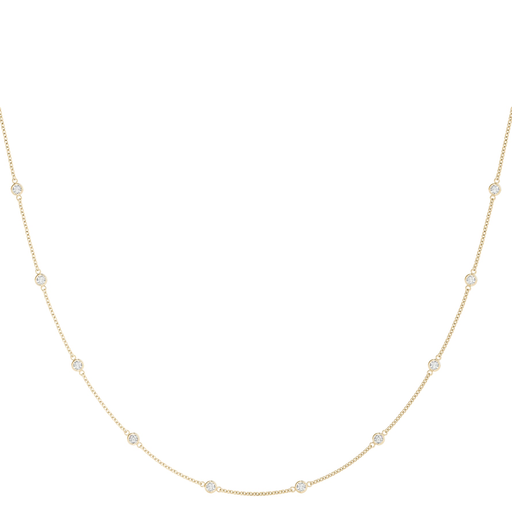 14kt White Gold Rope Chain Necklace - 1.4mm Width, 19" Length, 1.9 Dwt, 1 CTW VS1-VS2 F-G Diamonds