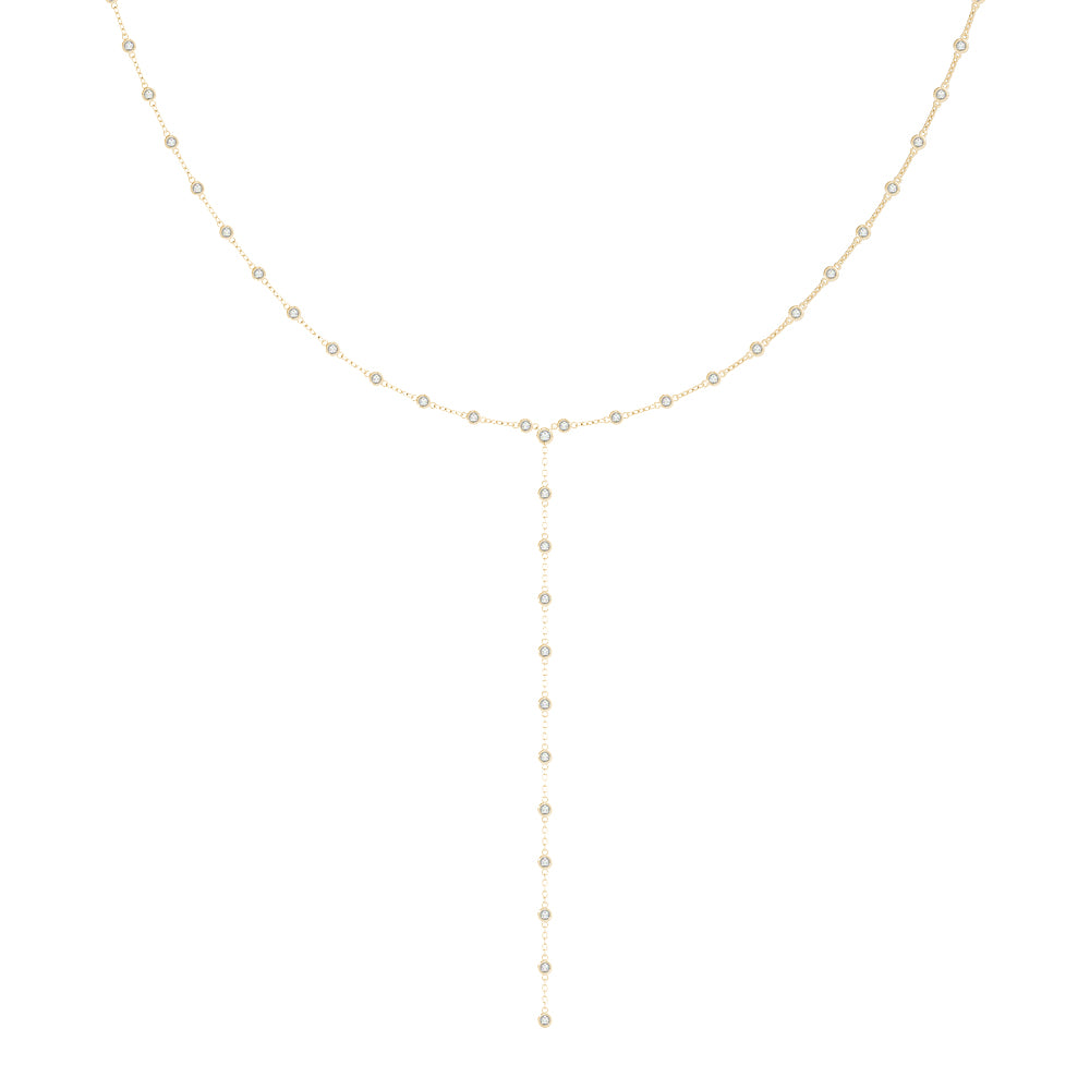 Elegant 14kt White Gold 2 5/8 ct TW Diamond Necklace - STYLE 