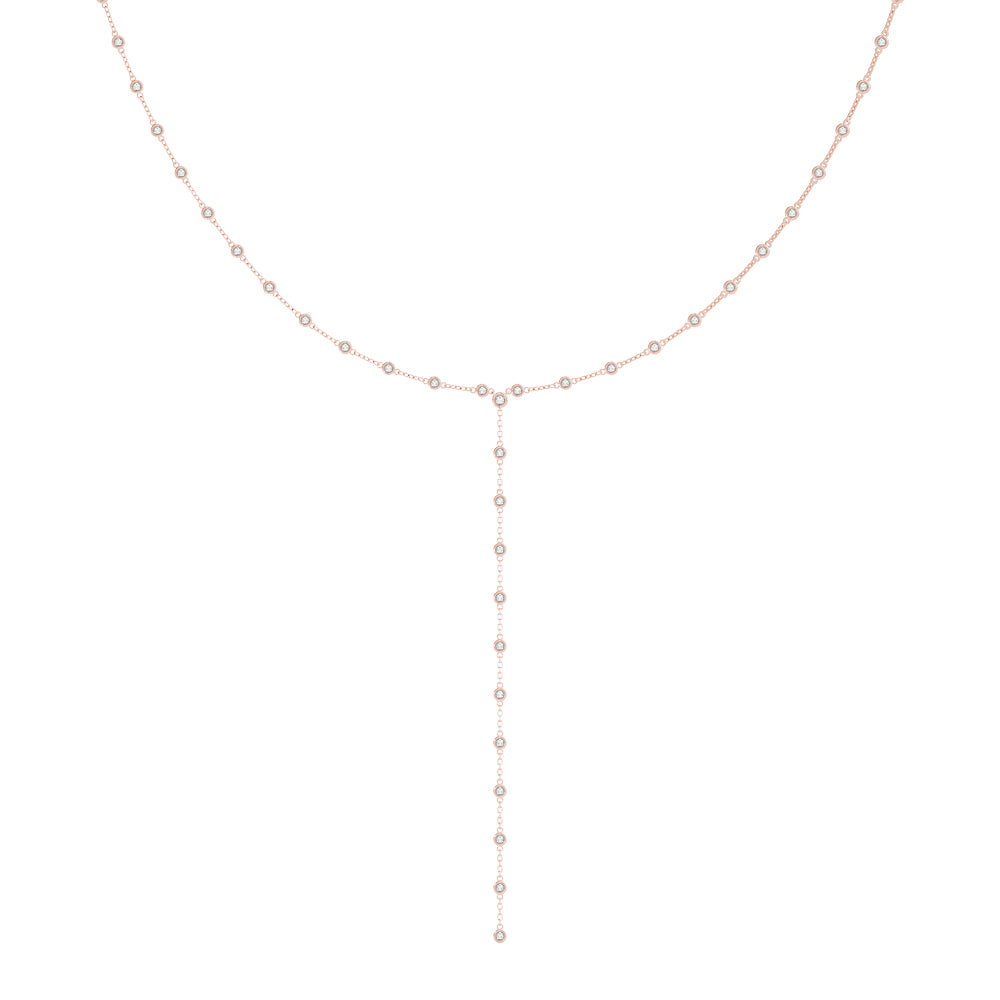 Elegant 14kt White Gold 2 5/8 ct TW Diamond Necklace - STYLE 
