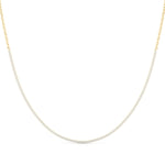 Exquisite 16-Inch 4-Prong 14kt White Gold Diamond Necklace (3 5/8 CTW)