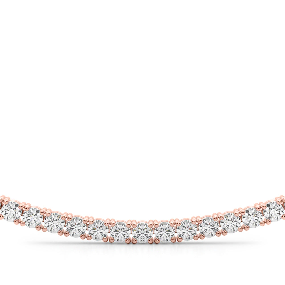 Exquisite 16-Inch 4-Prong 14kt White Gold Diamond Necklace (3 5/8 CTW)