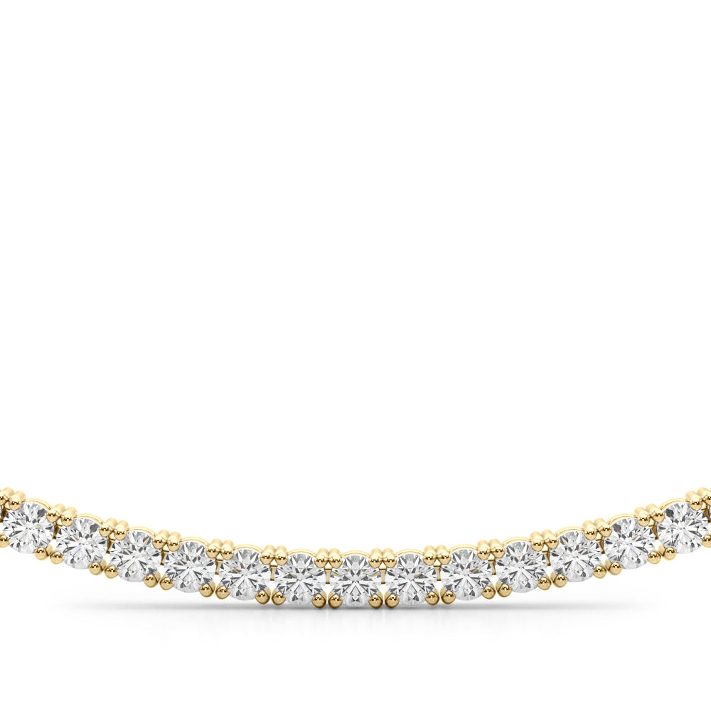 Exquisite 16-Inch 4-Prong 14kt White Gold Diamond Necklace (3 5/8 CTW)