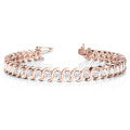 14K White Gold Diamond Bracelet - 9 7/8 ct tw, 16.59 Dwt