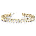 14K White Gold Diamond Bracelet - 9 7/8 ct tw, 16.59 Dwt