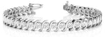 14K White Gold Diamond Bracelet - 9 7/8 ct tw, 16.59 Dwt