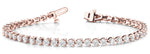 Elegant Line Prong Set Bracelet