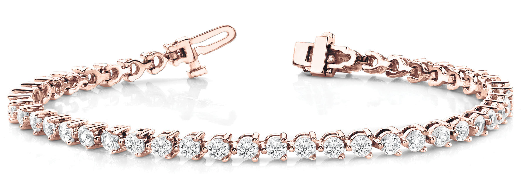 Elegant Line Prong Set Bracelet