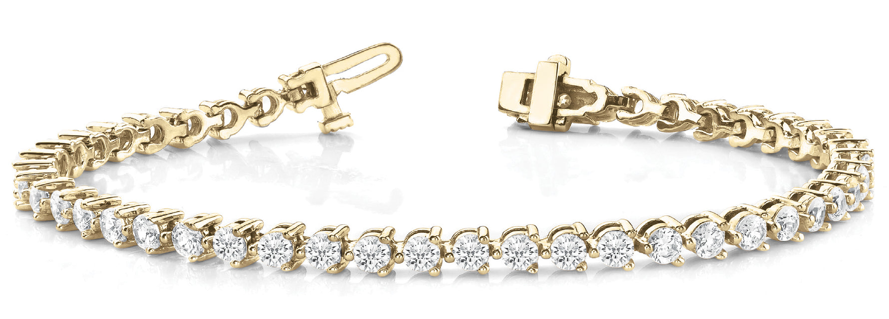 Elegant Line Prong Set Bracelet
