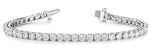 14kt White Gold 3 1/5 CTW Diamond Line Bracelet with 71 Round I1, H-I Quality Stones
