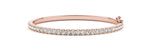 Exquisite 14kt White Gold Diamond Bangle Bracelet - 3 1/8 ct tw