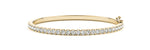 Exquisite 14kt White Gold Diamond Bangle Bracelet - 3 1/8 ct tw