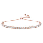 Exquisite 14kt White Gold 3 5/8 ct TW Tennis Bracelet - STYLE 