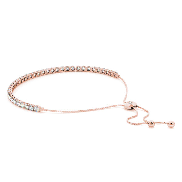 Exquisite 14kt White Gold 3 5/8 ct TW Tennis Bracelet - STYLE 