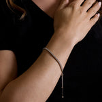 Exquisite 14kt White Gold 3 5/8 ct TW Tennis Bracelet - STYLE 