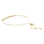 14K White Gold Diamond Adjustable Bracelet - 3/8 ct TW I1, H-I Quality