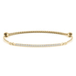 Exquisite Single Row Diamond Bracelet in 14kt White Gold