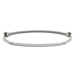 Exquisite Single Row Diamond Bracelet in 14kt White Gold