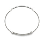 Exquisite Single Row Diamond Bracelet in 14kt White Gold