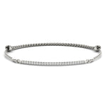 Exquisite Single Row Diamond Bracelet in 14kt White Gold