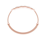 Elegant Diamond Crossover Bracelet in 14k Gold