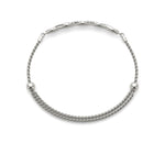 Elegant Diamond Crossover Bracelet in 14k Gold