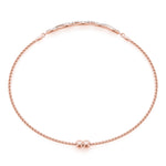 Elegant Diamond Crossover Bracelet in 14k Gold