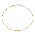 Elegant Diamond Crossover Bracelet in 14k Gold