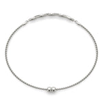 Elegant Diamond Crossover Bracelet in 14k Gold