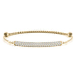 Elegant 3-Row Diamond Bracelet in 14kt White Gold - 3/4 ct TW SI2, H-I