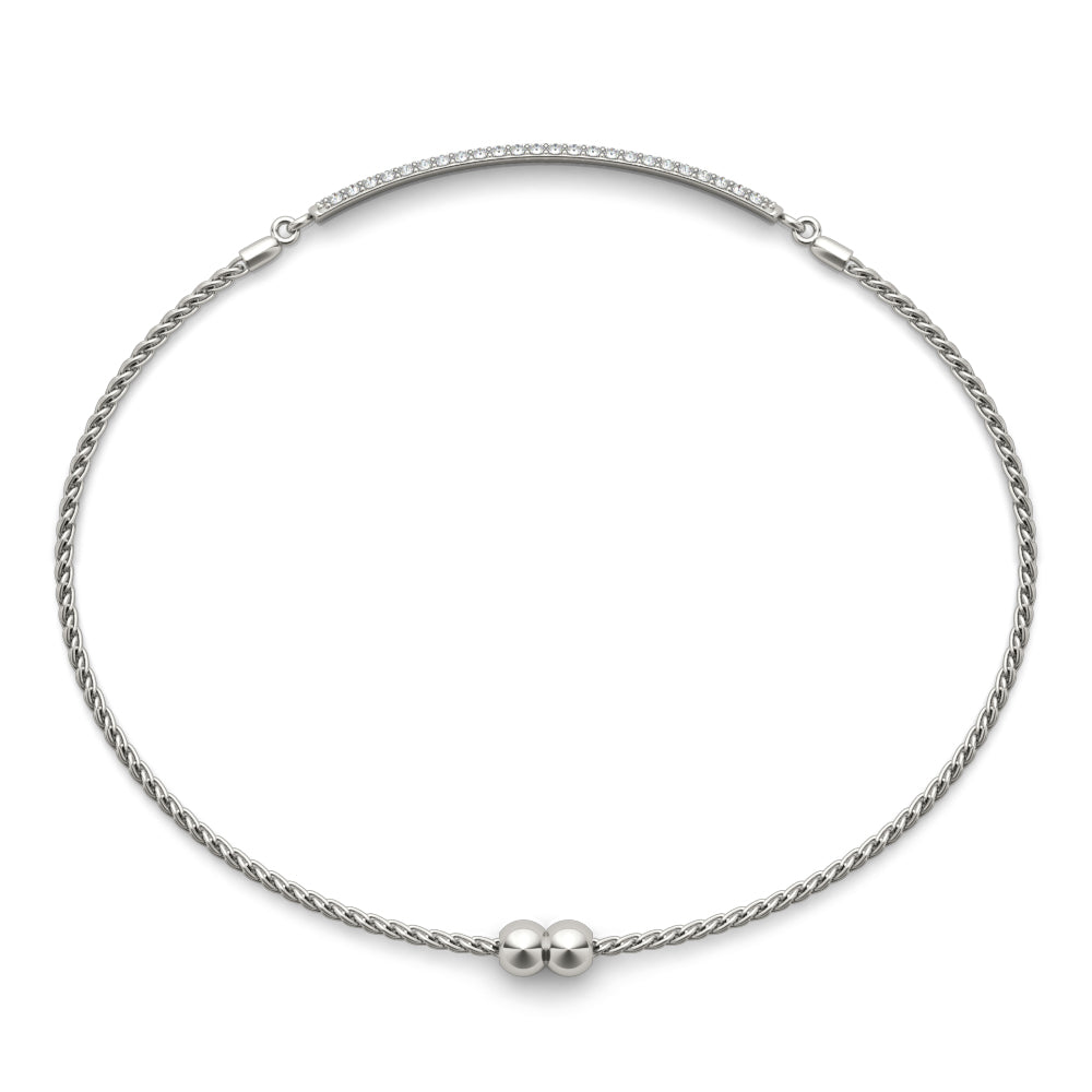 Elegant 3-Row Diamond Bracelet in 14kt White Gold - 3/4 ct TW SI2, H-I