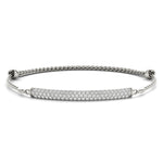 Elegant 3-Row Diamond Bracelet in 14kt White Gold - 3/4 ct TW SI2, H-I