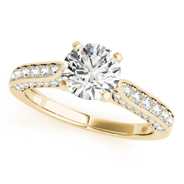 14kt White Gold 7/8 ct TW SI1-SI2, G-H Diamond Engagement Ring Setting - Style 