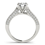 14kt White Gold 7/8 ct TW SI1-SI2, G-H Diamond Engagement Ring Setting - Style 