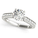 14kt White Gold 7/8 ct TW SI1-SI2, G-H Diamond Engagement Ring Setting - Style 